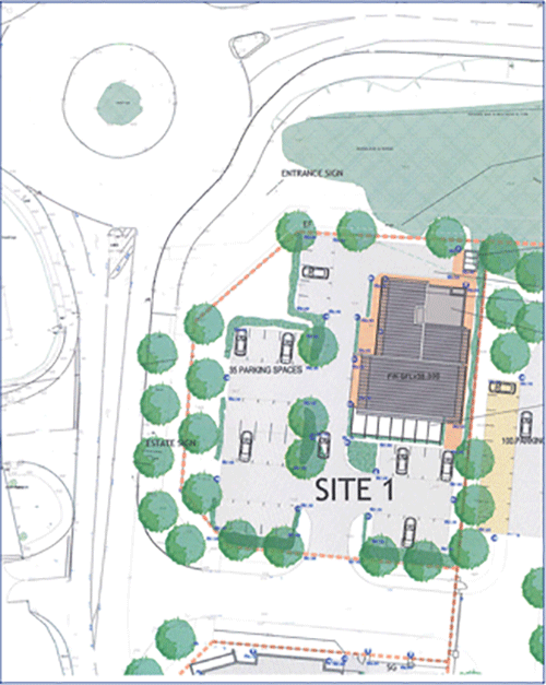Ashdown Business Park Site 1 Plan